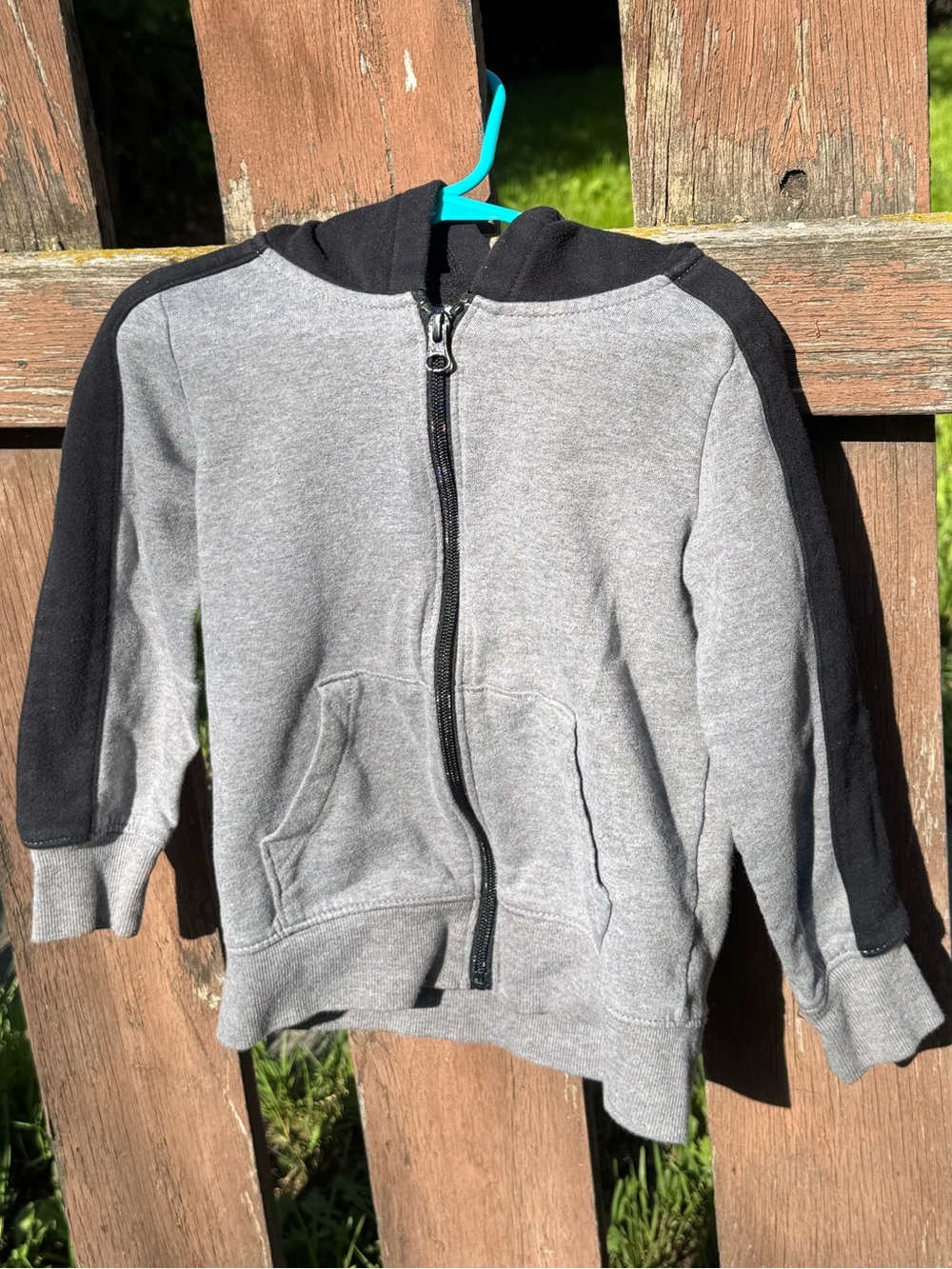 Carter’s - Kids Black and Gray Zip Up Hoodie - Size 5/5A